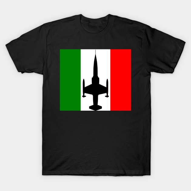 F-104 Starfighter (Italy) T-Shirt by BearCaveDesigns